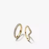 Pandora Timeless Pavé & Sparkling Wave Ring-Set, 2er-Set