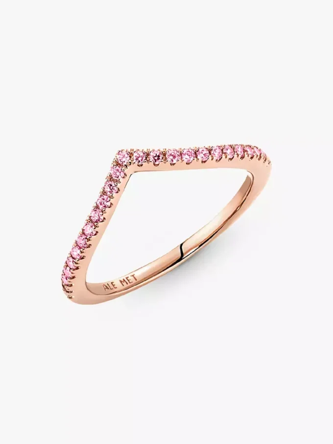 Pandora Timeless Wish Sparkling Pink Ring, 14 Karat Roségold-Beschichtung Pandora Timeless Wish Sparkling Pink Ring, 14 Karat Roségold-Beschichtung