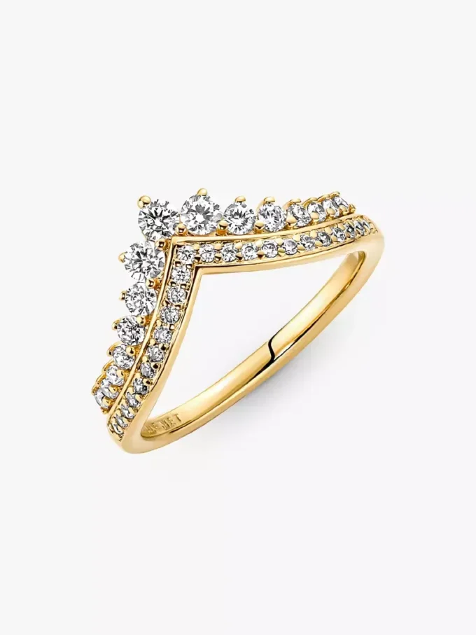 Pandora Timeless Wish Tiara-Ring, 14-karätig vergoldet Pandora Timeless Wish Tiara-Ring, 14-karätig vergoldet