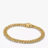 Pavé-Kubaketten-Schmuckset, 2er-Set