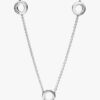 Pavé Circles Halskette – Sterlingsilber