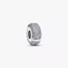 Pavé-Clip Charm aus Sterlingsilber Pavé-Clip Charm aus Sterlingsilber