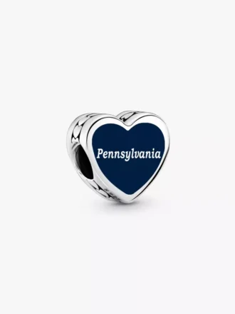 Pennsylvania-Herz-Charm aus Sterlingsilber