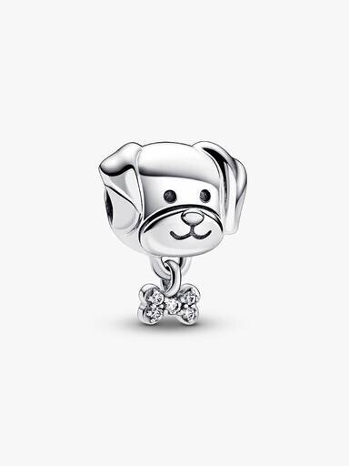 Pet Dog & Bone Charm – Sterlingsilber Pet Dog & Bone Charm – Sterlingsilber