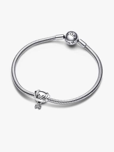 Pet Dog & Bone Charm – Sterlingsilber Pet Dog & Bone Charm – Sterlingsilber