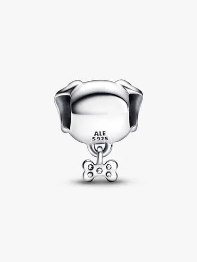 Pet Dog & Bone Charm – Sterlingsilber Pet Dog & Bone Charm – Sterlingsilber