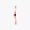 Polierter Wishbone Ring, 14 Karat Roségold-Beschichtung Polierter Wishbone Ring, 14 Karat Roségold-Beschichtung
