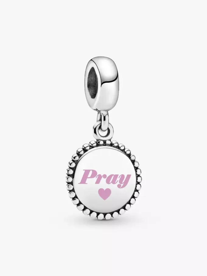 Pray Dangle Charm aus Sterlingsilber Pray Dangle Charm aus Sterlingsilber