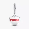 Pride-Regenbogen-Herz-Dangle Charm aus Sterlingsilber Pride-Regenbogen-Herz-Dangle Charm aus Sterlingsilber