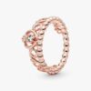 Princess Tiara Crown Ring – 14 Karat Roségold-Beschichtung Princess Tiara Crown Ring – 14 Karat Roségold-Beschichtung
