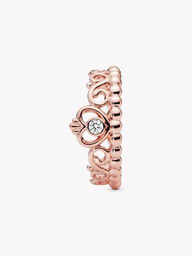 Princess Tiara Crown Ring – 14 Karat Roségold-Beschichtung Princess Tiara Crown Ring – 14 Karat Roségold-Beschichtung