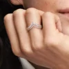 Princess Wishbone Ring, 14 Karat Roségold-Beschichtung Princess Wishbone Ring, 14 Karat Roségold-Beschichtung