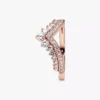 Princess Wishbone Ring, 14 Karat Roségold-Beschichtung Princess Wishbone Ring, 14 Karat Roségold-Beschichtung