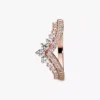 Princess Wishbone Ring, 14 Karat Roségold-Beschichtung Princess Wishbone Ring, 14 Karat Roségold-Beschichtung