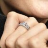 Prinzessinnen-Tiara-Kronenring – Sterlingsilber Prinzessinnen-Tiara-Kronenring – Sterlingsilber