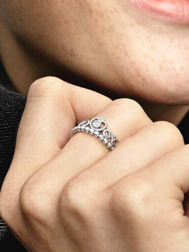 Prinzessinnen-Tiara-Kronenring – Sterlingsilber Prinzessinnen-Tiara-Kronenring – Sterlingsilber