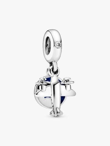 Propellerflugzeug-Dangle Charm – Sterlingsilber Propellerflugzeug-Dangle Charm – Sterlingsilber