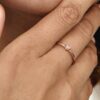 Radiant Heart Ring – 14 Karat Roségold-Beschichtung Radiant Heart Ring – 14 Karat Roségold-Beschichtung