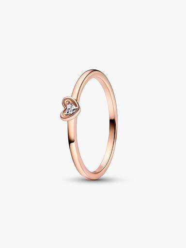 Radiant Heart Ring – 14 Karat Roségold-Beschichtung Radiant Heart Ring – 14 Karat Roségold-Beschichtung