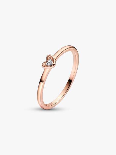 Radiant Heart Ring – 14 Karat Roségold-Beschichtung Radiant Heart Ring – 14 Karat Roségold-Beschichtung