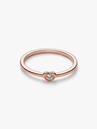 Radiant Heart Ring – 14 Karat Roségold-Beschichtung Radiant Heart Ring – 14 Karat Roségold-Beschichtung