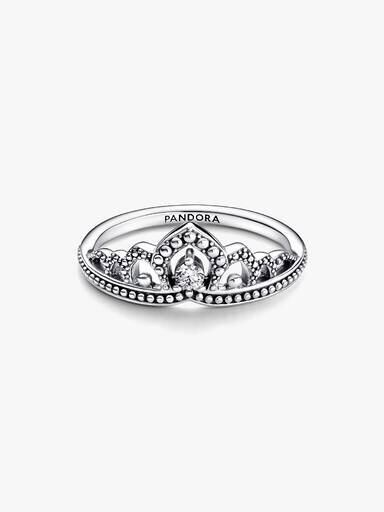 Regal Beaded Tiara Ring – Sterlingsilber Regal Beaded Tiara Ring – Sterlingsilber