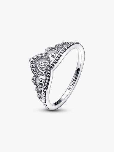 Regal Beaded Tiara Ring – Sterlingsilber Regal Beaded Tiara Ring – Sterlingsilber