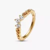 Regal Swirl Tiara-Ring, 14 Karat vergoldet Regal Swirl Tiara-Ring, 14 Karat vergoldet