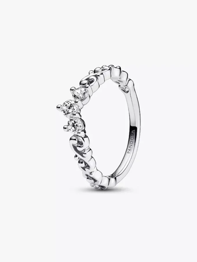 Regal Swirl Tiara-Ring aus Sterlingsilber Regal Swirl Tiara-Ring aus Sterlingsilber
