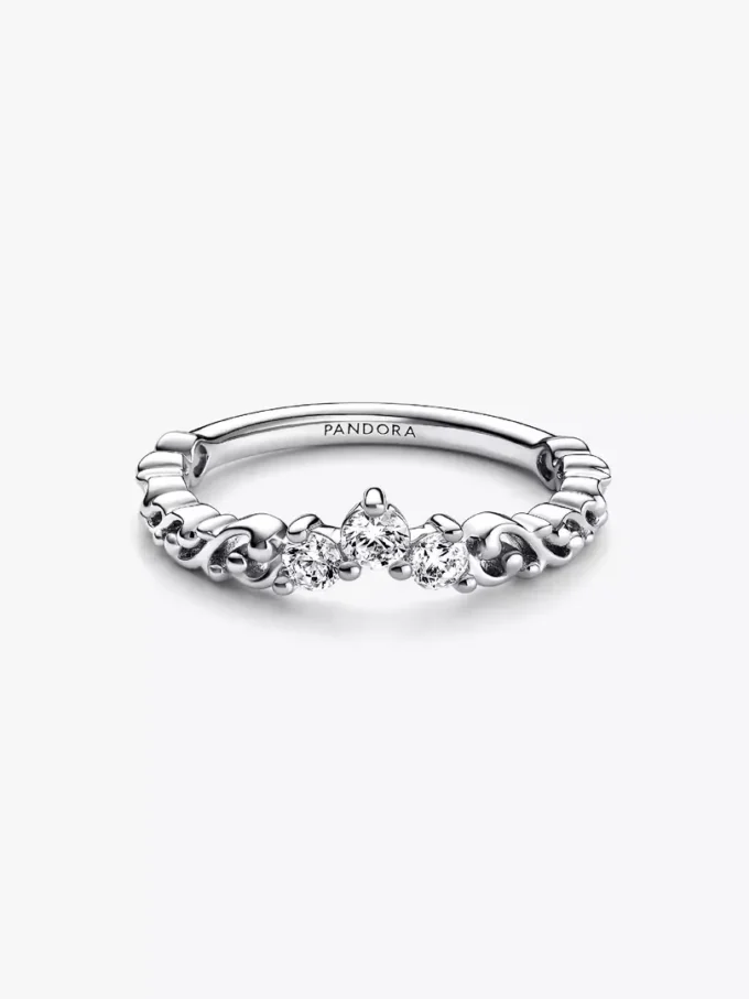 Regal Swirl Tiara-Ring aus Sterlingsilber Regal Swirl Tiara-Ring aus Sterlingsilber