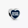 Rhode Island Herz-Charm aus Sterlingsilber