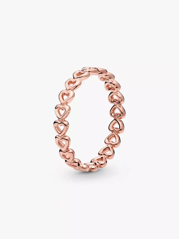 Ring „Band of Hearts“ mit 14-karätiger Roségoldbeschichtung Ring „Band of Hearts“ mit 14-karätiger Roségoldbeschichtung