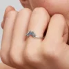 Ring „Celestial Blue Sparkling Moon“ aus Sterlingsilber Ring „Celestial Blue Sparkling Moon“ aus Sterlingsilber
