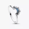Ring „Celestial Blue Sparkling Moon“ aus Sterlingsilber Ring „Celestial Blue Sparkling Moon“ aus Sterlingsilber