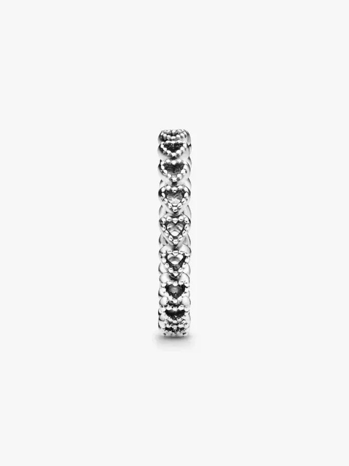 Ring mit Herzband aus Sterlingsilber