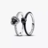 Ring-Set „Black Hearts“ (2er-Set) Ring-Set „Black Hearts“ (2er-Set)