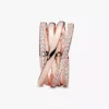 Ring „Sparkling & Polished Lines“ 14 Karat Roségold-Beschichtung Ring „Sparkling & Polished Lines“ 14 Karat Roségold-Beschichtung