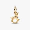 Rocking Unicorn Dangle Charm – Sterlingsilber, 14 Karat vergoldet