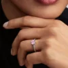 Rosa funkelnder Kronenring aus Sterlingsilber Rosa funkelnder Kronenring aus Sterlingsilber