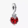 Roter Marienkäfer-Dangle Charm aus Sterlingsilber Roter Marienkäfer-Dangle Charm aus Sterlingsilber