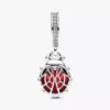 Roter Marienkäfer-Dangle Charm aus Sterlingsilber Roter Marienkäfer-Dangle Charm aus Sterlingsilber