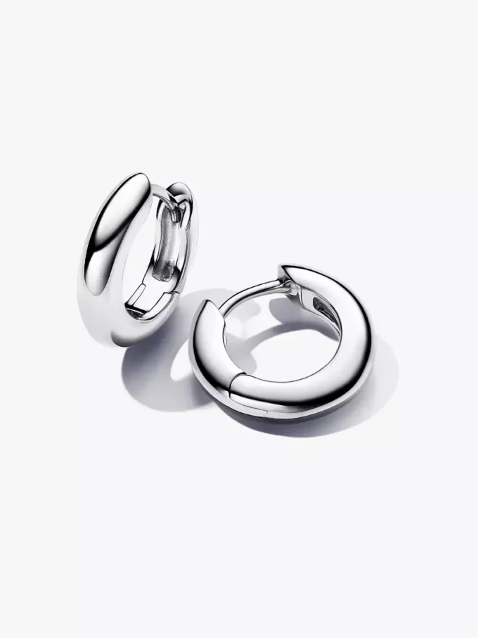 Runde Ohrringe aus Sterlingsilber Runde Ohrringe aus Sterlingsilber