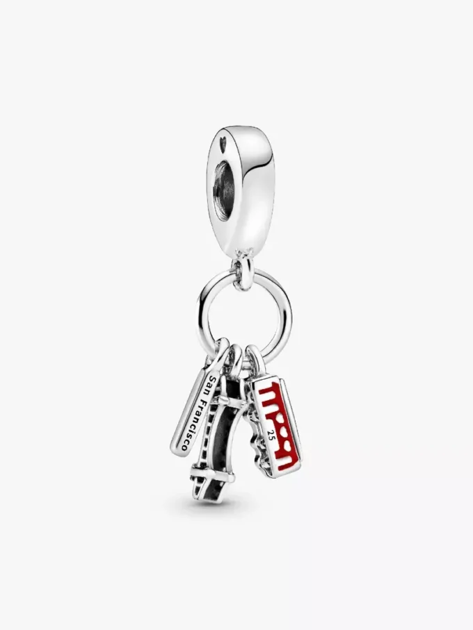 San Francisco Dangle Charm aus Sterlingsilber