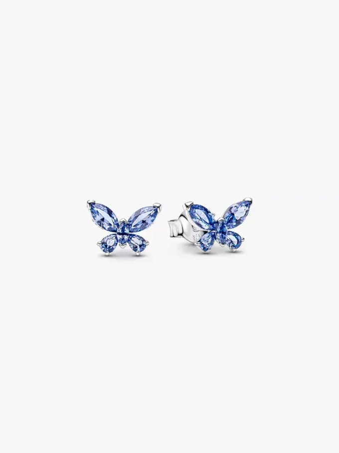 Schmetterlings-Ohrringe aus Sterlingsilber Schmetterlings-Ohrringe aus Sterlingsilber