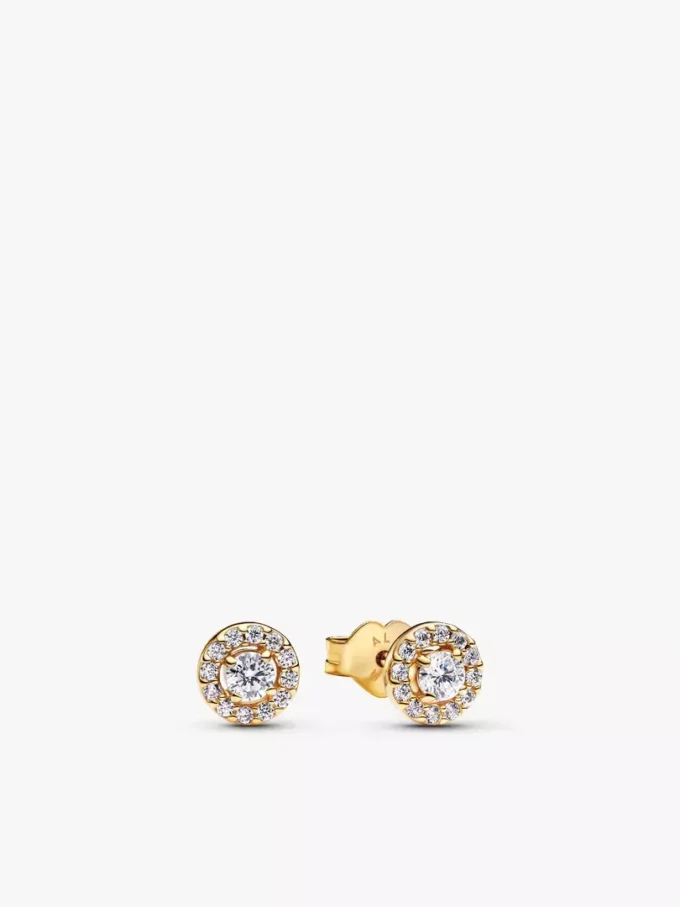 Schmuckset „Golden Pave Halo“ (3-teilig) Schmuckset „Golden Pave Halo“ (3-teilig)
