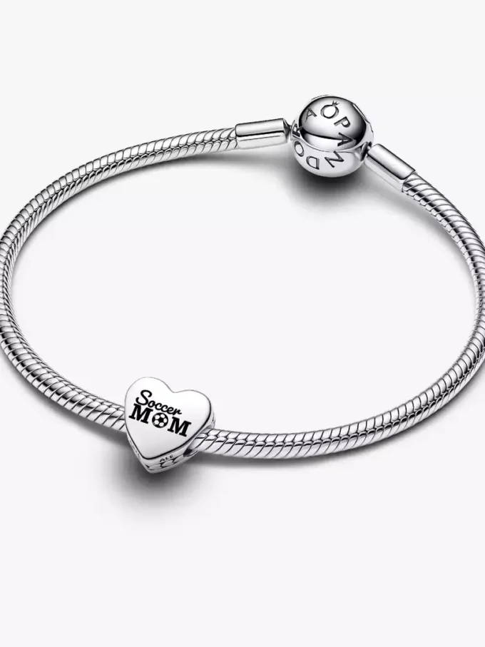 Soccer Mom Herz-Charm aus Sterlingsilber Soccer Mom Herz-Charm aus Sterlingsilber