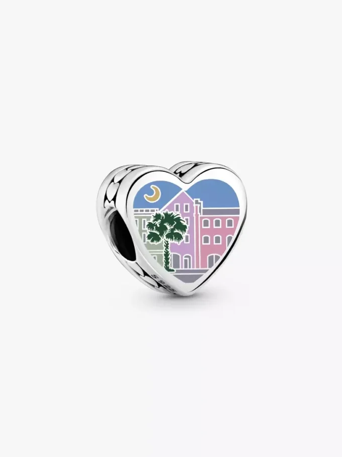 South Carolina Herz-Charm aus Sterlingsilber South Carolina Herz-Charm aus Sterlingsilber