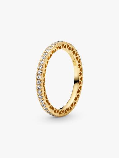 Sparkle & Hearts Ring – 14 Karat vergoldet Sparkle & Hearts Ring – 14 Karat vergoldet