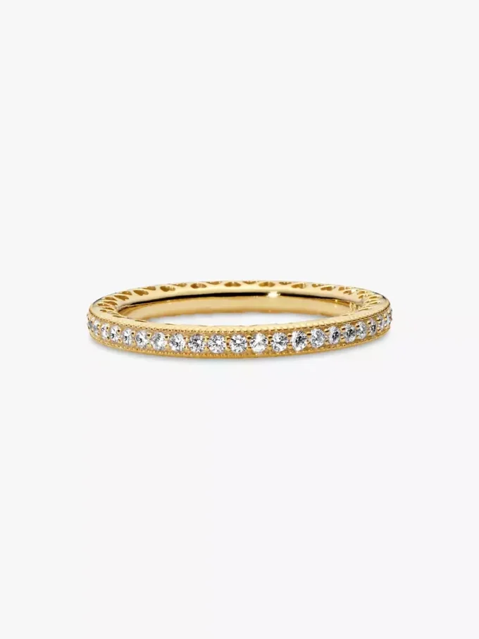 Sparkle & Hearts Ring, 14 Karat vergoldet Sparkle & Hearts Ring, 14 Karat vergoldet
