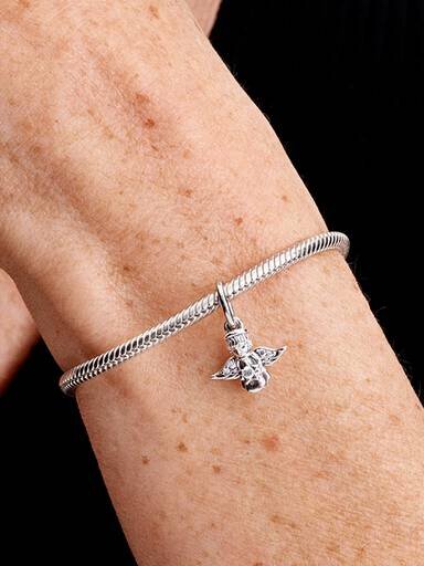 Sparkling Angel Dangle Charm – Sterlingsilber Sparkling Angel Dangle Charm – Sterlingsilber